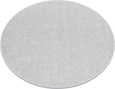 Image de Tapis CASABLANCA LOOM cercle argent, bouclé, doux intérieur et extérieur gris cercle 200 cm