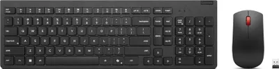 Produktbild von Lenovo 4X31R64473, Volle Größe (100%), Kabellos, RF Wireless, Schwarz, Maus enthalten
