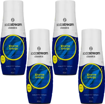 Produktbild von 4x Sirup für SodaStream Xtreme Energy 440ml