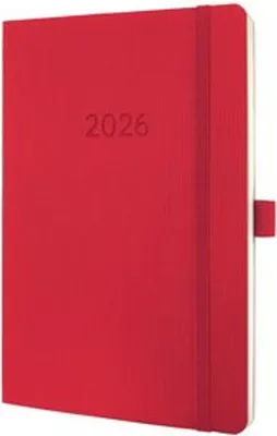 Produktbild von sigel Buchkalender Conceptum 2026 ca. DIN A5 rot