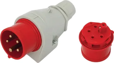 Zdjęcie produktu dla TAREL Wtyczka Przenośna Izolacyjna Odbiornikowa 32A 400V IP44 117