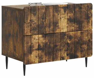Obrázok produktu pre Nočný stolík Dymový dub 62 x 34,5 x 49,5 cm Kompozitné drevo