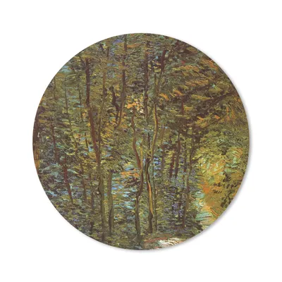 Produktbild von MuchoWow® Mauspad Mousepad In den Wäldern - Vincent van Gogh 30x30 cm - Mousepads - Maus Mat - Pad - Mausunterlage - Tischunterlage - Schreibtischmatten