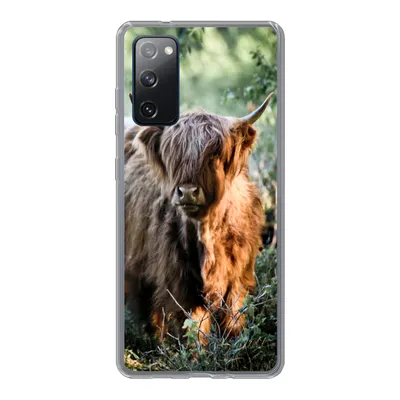 Produktbild von MuchoWow® Handyhülle Schutzhülle Hülle für Samsung Galaxy S20 FE Schottische Highlander - Wald - Tiere Silikon Softcase Handy Hülle - Abdeckung