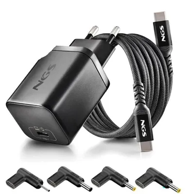 Obrázok produktu pre NGS BUD 65W-AC, Vnútorný, AC, 20 V, 3,25 A, 1,5 m, Čierna
