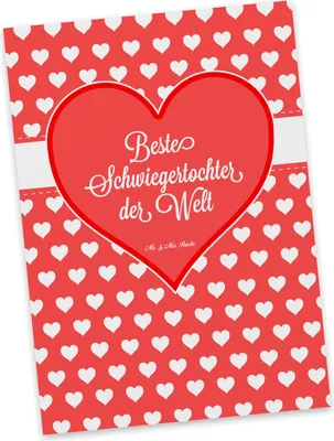 Produktbild von Mr. & Mrs. Panda Grußkarte Schwiegertochter - Geschenk, Ehefrau des Sohns, Ansichtskarte, Fotokarte, Frau, Postkarten, Dankeschön, Ansichtskarten, Postkarte, Tochter