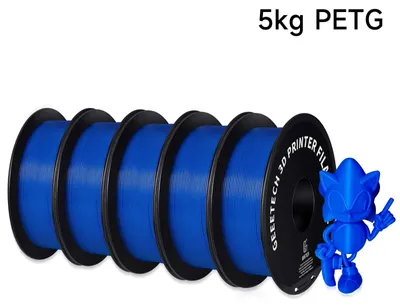 Produktbild von 3D-Drucker-Filament - PETG 1,75 mm - 343 m Länge - Vakuumverpackt - Für FDM/FFF - Blau