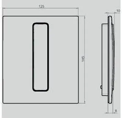 Produktbild von SANIT 16.090.01..0000 Urinal Abdeckplatte Ineo Bright