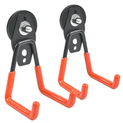 Productafbeelding van Extra Sterke Magneethaken met Antislip Coating - 43 mm (2 stuks)