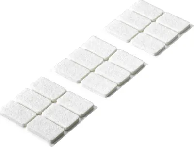 Produktbild von Hettich Filzgleiter weiß 36 x 22 x 4.5 mm - 18 Stück