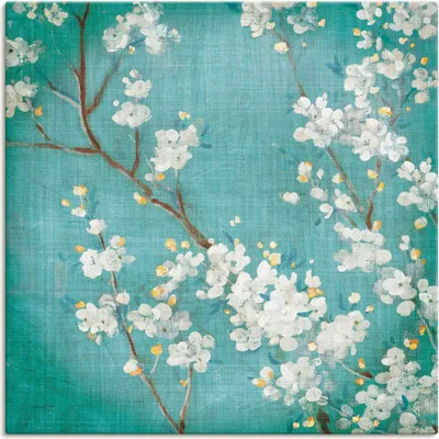 Produktbild von ARTland Leinwandbild Weiße Kirschblüten II Größe: 70x70 cm