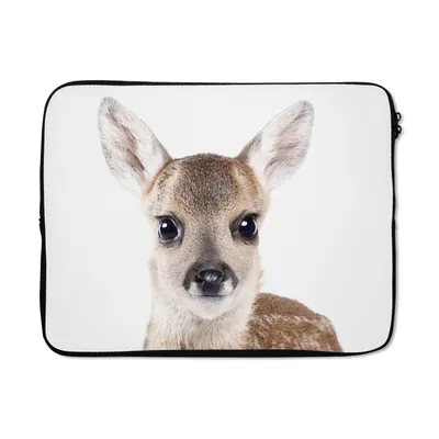Produktbild von MuchoWow® Laptop Hülle 15 Zoll Hirsche - Tiere - Braun - Natur Laptoptasche - Laptoptasche - Sleeve - Rundum-Schutz
