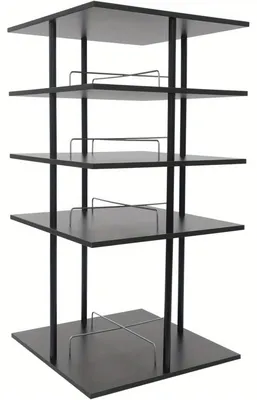 Image de Étagère à chaussures rotative - Armoire à chaussures en tour - Présentoir à chaussures - Rangement à chaussures - Étagère à chaussures à 4 niveaux