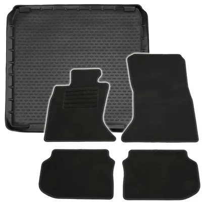 Produktbild von Gummi-Kofferraumwanne + Fußmatten Set für 5er BMW F11, Bj. 9/201-6/2013