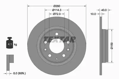 Zdjęcie produktu dla Tarcza Hamulcowa Mazda Tył 6 02-