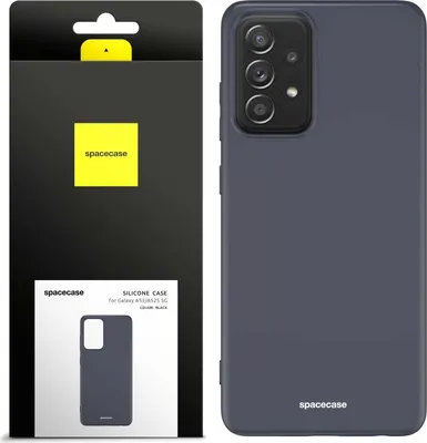 Image de Coque en silicone SPACECASE Coque en silicone pour Galaxy A52/A52s Noir