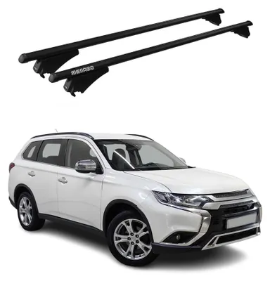 Obrázok produktu pre Tiger priečne strešné nosiče pre Mitsubishi Outlander 2014–2018, čierne