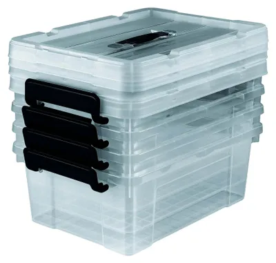 Obrázok produktu pre EASYmaxx 4-dielna sada úložných boxov 12 l