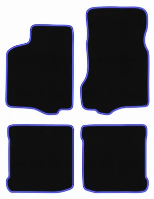 Immagine prodotto di Tappetini in moquette per Seat Ibiza II 1993-2001 (hatchback) – set 4 pezzi, nero/blu, su misura – Wielganizator CARLUX