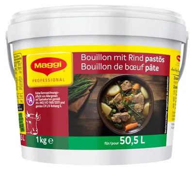 Image de Maggi® 12588140 Maggi® Bouillon mit Rind pastös  1,0 kg, 1 St.
