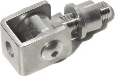 Produktbild von UHRIG M12 Anschweißband V2A, verstellbares Edelstahl Torband mit Einschweißmutter, für z.B. Gartentür, Hoftor usw.
