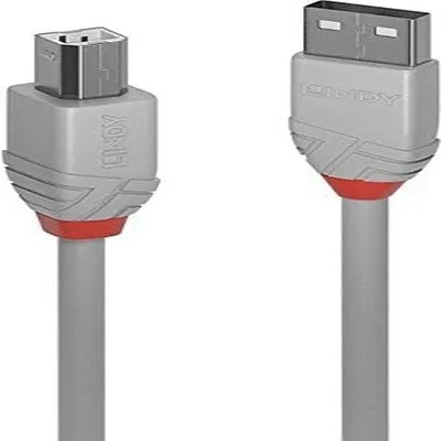 Imagen del producto de Lindy 36684 Lindy USB 2.0 Kabel Typ A/B Anthra Line M/M 3m