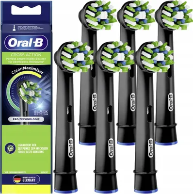 Immagine prodotto di Oral-B | Testine di ricambio per Oral-B Cross Action - 6 pezzi - Qualità originale - Pulizia efficace