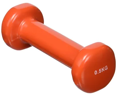 Produktbild von Handgewicht Kurzhantel Hantel Gymnastikhantel - 0,5 kg - Neoprenbezug - Sechseckig - Orange