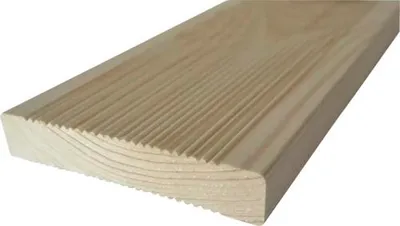 Obrázek produktu pro Dřevěné terasové prkno rýhované borovice severská 26 x 146 x 2700 mm