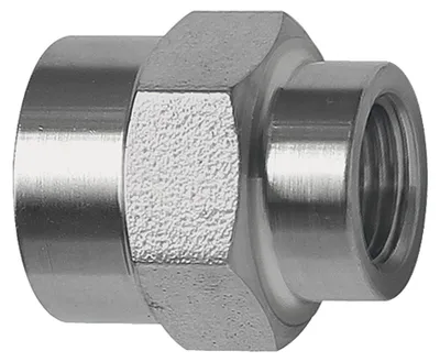 Produktbild von Riegler Muffe, Außensechskant, reduzierend, G 1/2, G 3/8, ES 1.4571