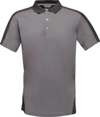 Image de Polo Regatta Coolweave-Piqué PC3304 (XL) (Grau/Schwarz)