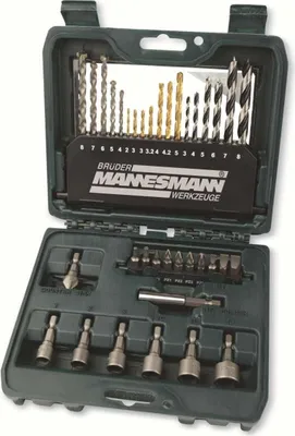 Produktbild von Brüder Mannesmann 36-teiliges Bohrer- und Schraubendreherbit-Set 54336