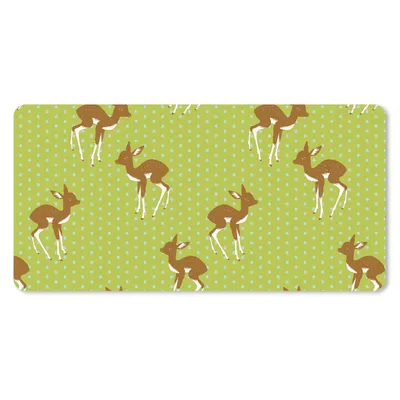 Produktbild von MuchoWow® Mauspad Mousepad Muster - Hirsche - Punkte 60x30 cm - Mousepads - Maus Mat - Pad - Mausunterlage - Nachhaltig