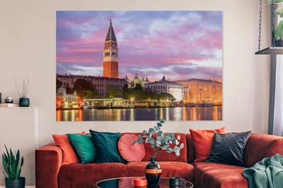 Produktbild von OneMillionCanvasses® - Leinwandbilder - 150x100 cm, Venedig - Architektur - Italien, Wandbilder Kunstdruck Wanddekoration