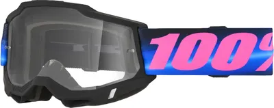 Zdjęcie produktu dla Okulary motocrossowe Accuri 2 Superdome, przezroczyste, czarne/niebieskie/różowe