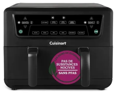 Immagine prodotto di Friggitrice senza olio CUISINART Airfryer AFD10OBLE, capacità 10,4 l, doppia camera, nera, 2400 W