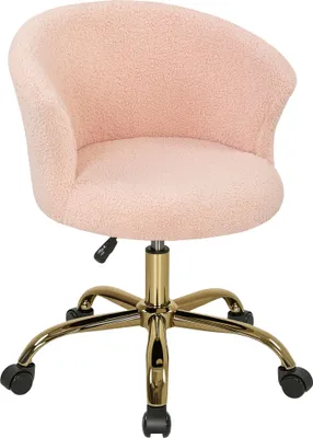 Produktbild von Bš¹rostuhl, ergonomischer, h?henverstellbarer Bš¹rostuhl, Drehsitz, Stahlgestell, rosa