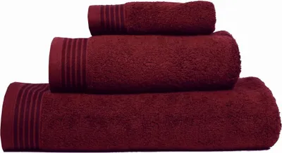 Produktbild von framsohn Badetuch 'Premium' 100 x 150 cm Bordeaux - Rot