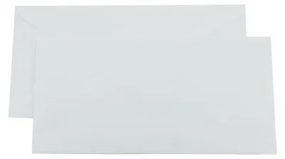 Produktbild von Kaenguruh DL Briefumschlag, nassklebend, holzfrei weiss 80g mit Seidenvollfutter grau
