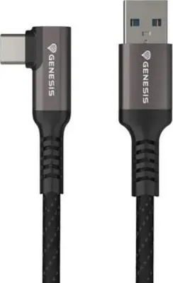 Produktbild von GENESIS NVC-2220, 3 m, USB A, USB C, USB 3.2 Gen 1 (3.1 Gen 1), 5 Gbit/s, Schwarz, Grau