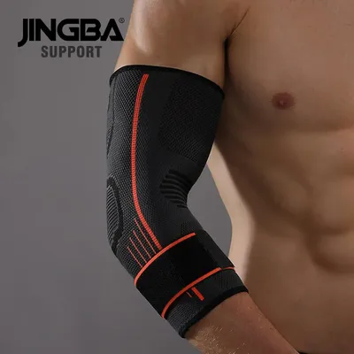 Produktbild von Ellenbogenbandage Kompression, atmungsaktive Sportbandage für Training und Alltag, mit oder ohne Extra-Kompressionsband
