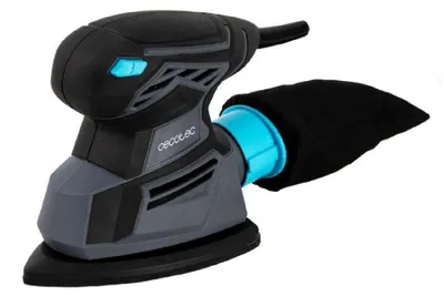 Productafbeelding van Cecotec Elektrische schuurmachine met kabel, PerfectSurface 125 Delta EasyGo, 130W, 13500 rpm, driehoekig ontwerp, 140x140x80mm