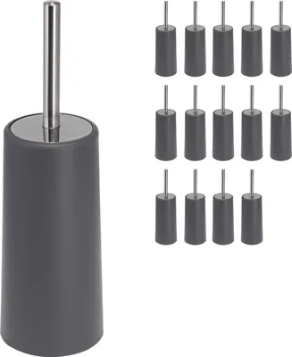 Image de bremermann Brosse WC plastique, set de 15, gris