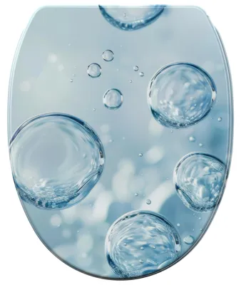 Productafbeelding van SANILO® WC-bril met zachte sluiting en snelsluiting. Toilettendeckel direct van de fabrikant. WC-deksel, toiletbril