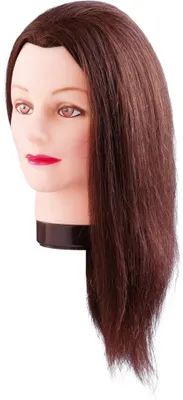 Obrázok produktu pre Comair tréningová hlava Emma 40 cm hnedá tréningová hlava z ľudských vlasov
