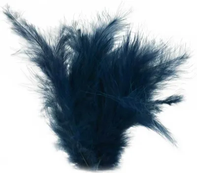 Produktbild von 15-20 Flaumfedern 09-17cm gefärbt Bastelfedern Schmuckfedern Feder Farbwahl, Größe:09 - 17 cm, Farbe:33 marineblau