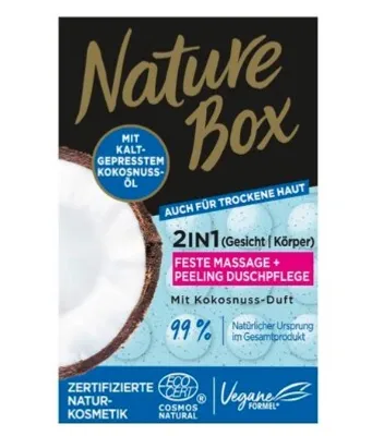 Produktbild von Nature Box 2in1 Shower Gel Scrub Coconut - 90g
