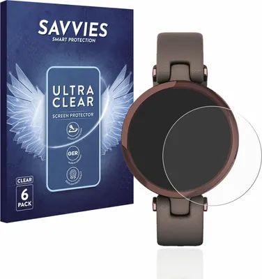 Produktbild von 6x Für Garmin Lily Schutzfolie Savvies Displayschutz Display Schutz Folie Klar Transparent