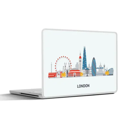 Produktbild von MuchoWow® Laptop Aufkleber Sticker Cover London - England - Skyline 32.5x23.5 cm - Sticker für Laptop - Selbstklebend