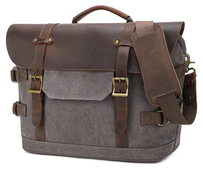 Imagen del producto de Bolso de trabajo grande para hombre, con múltiples compartimentos